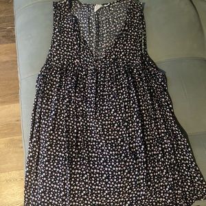 Sleeveless Floral Shirt